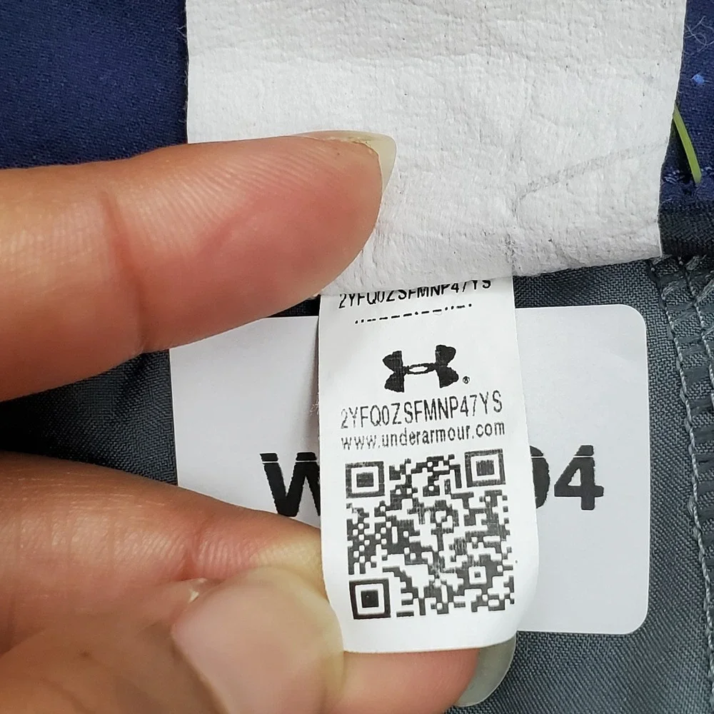 Under Armour Men Pants 32/32 Navy Blue Dress Pants Logo 30